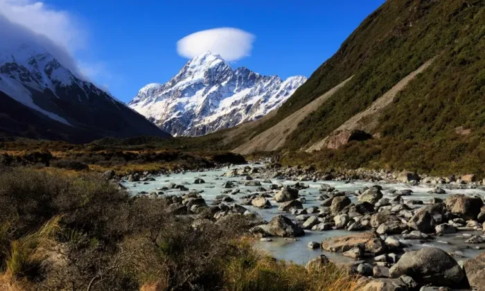 Framed Print : Mt Cook alpine stream