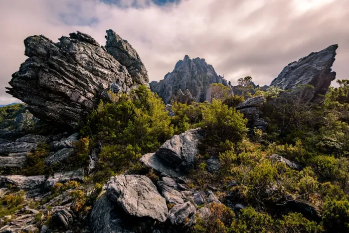 Framed Print : Mt Hayes in Western Arthurs, Southwest Tasmania Framed Print : Mt Hayes in Western Arthurs, Southwest Tasmania