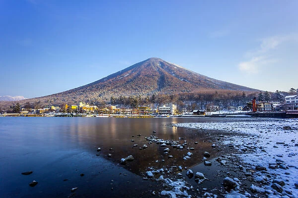 Mt. Nantai viewing from Lake Chuzenji, in a fine late winter morning