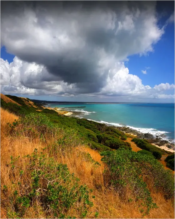 Framed Print : Naracoopa coastline on King Island, Bass Strait, Tasmania, Australia