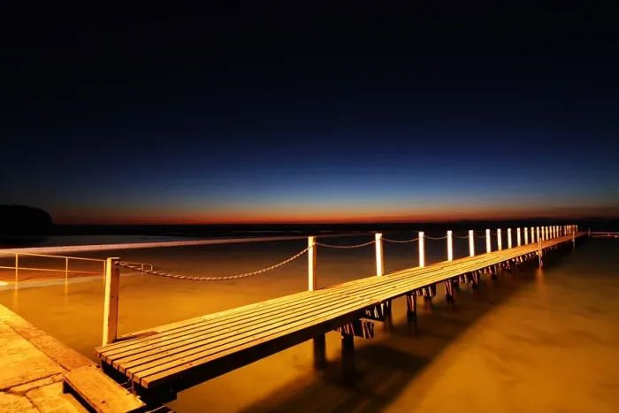 Framed Print : Narrabeen beach at surise