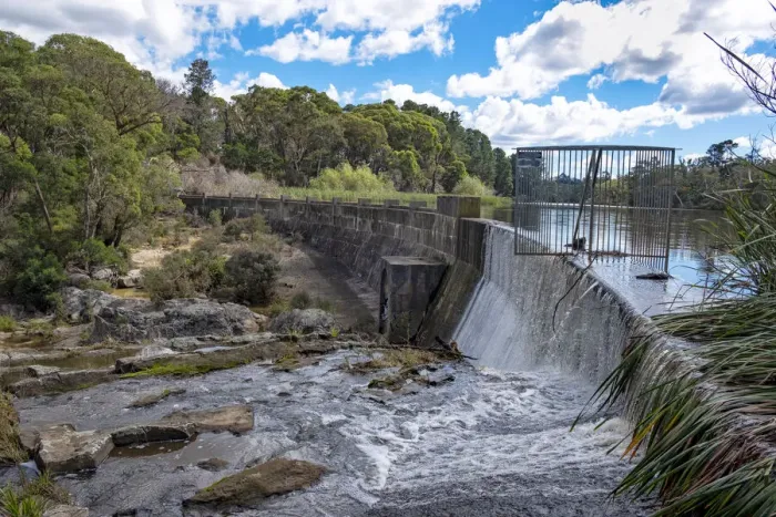 Framed Print : Nattai Creek Dam on the Box Vale Walking Track Mittagong Framed Print : Nattai Creek Dam on the Box Vale Walking Track Mittagong