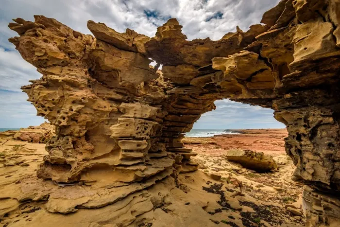 Framed Print : Natural Arch at Quobba Framed Print : Natural Arch at Quobba