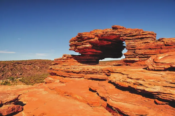 Framed Print : Nature's window in Kalbarri National Park Framed Print : Nature's window in Kalbarri National Park