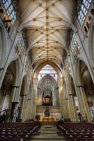 The Nave of York Minster, North Yorkshire, England, United Kingdom