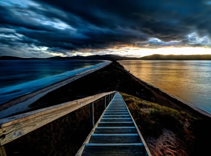 Framed Print : Neck, Bruny Island at sunset Framed Print : Neck, Bruny Island at sunset