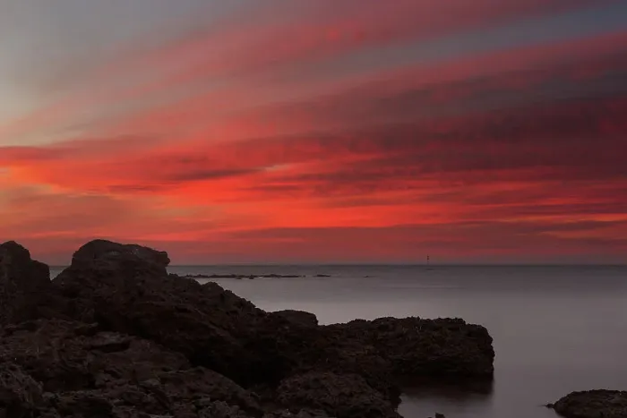 Framed Print : Neon Sunset