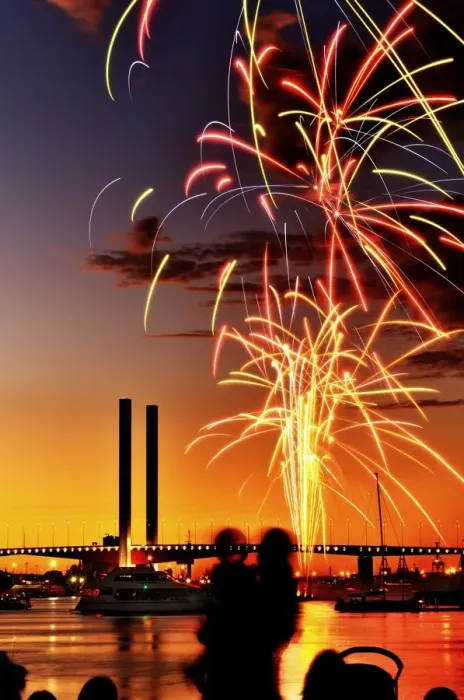Framed Print : New Years Eve Fireworks Framed Print : New Years Eve Fireworks