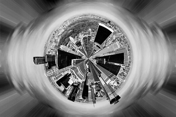 New York circular skyline
