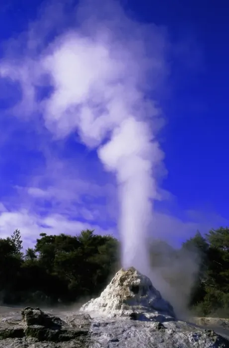 Framed Print : New Zealand, North Island, Waiotapu, Lady Knox Geyser, winter Framed Print : New Zealand, North Island, Waiotapu, Lady Knox Geyser, winter