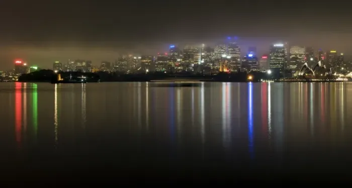 Framed Print : Night view of Sydney Harbour Framed Print : Night view of Sydney Harbour