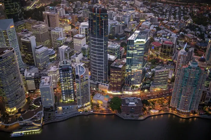 Framed Print : Nighttime Brisbane Aerials Framed Print : Nighttime Brisbane Aerials