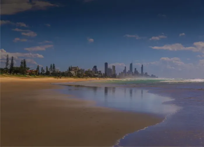 Framed Print : Nobbies beach, on the Gold coast of southern Queensland, Australia