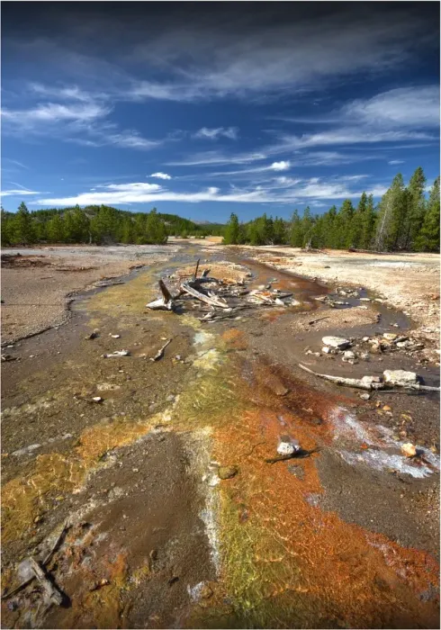 Framed Print : Norris Basin, Yellowstone National Park, Wyoming, USA