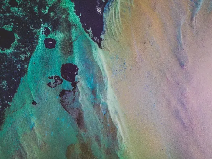 Framed Print : Ocean floor patterns shot by drone, Shark Bay, Australia Framed Print : Ocean floor patterns shot by drone, Shark Bay, Australia