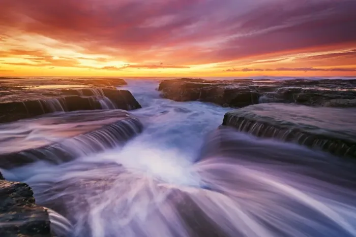 Framed Print : Ocean flow