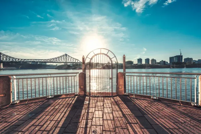 Framed Print : Ocean view in Brisbane city