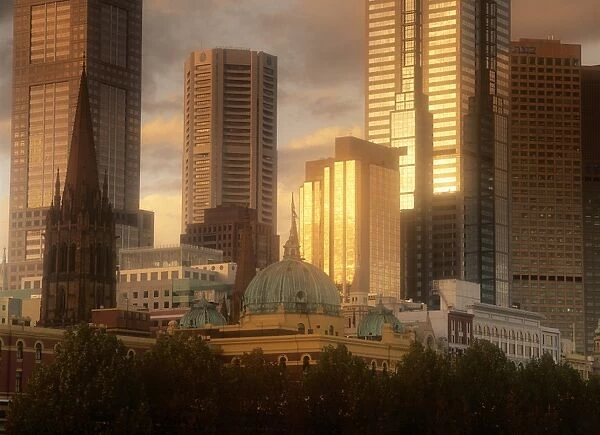 Office Towers Skyline, Melbourne, Australia