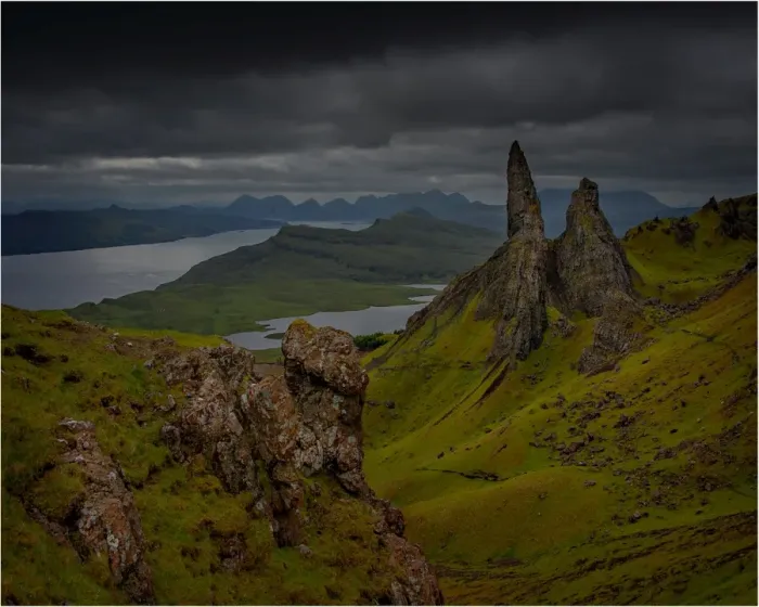 Framed Print : Old man of Storre, Isle of Skye, Inner Hebrides, Scotland Framed Print : Old man of Storre, Isle of Skye, Inner Hebrides, Scotland