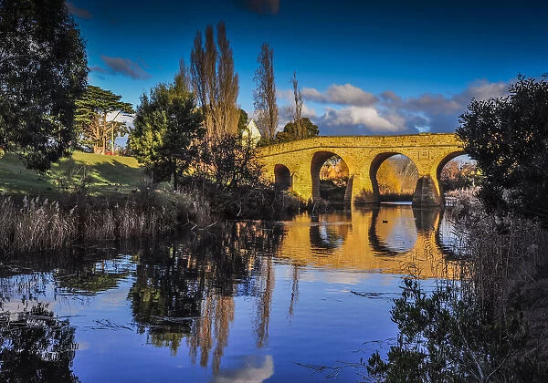 The old Richmond Bridge at Dusk, southern Tasmania