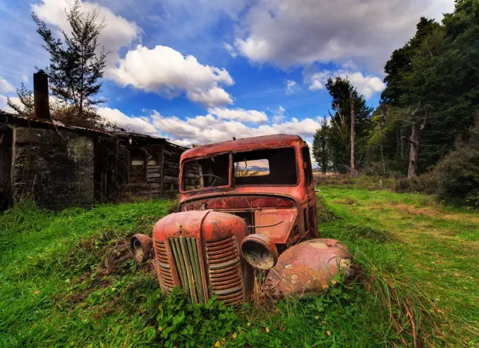 Framed Print : Old rusty truck half buried Framed Print : Old rusty truck half buried