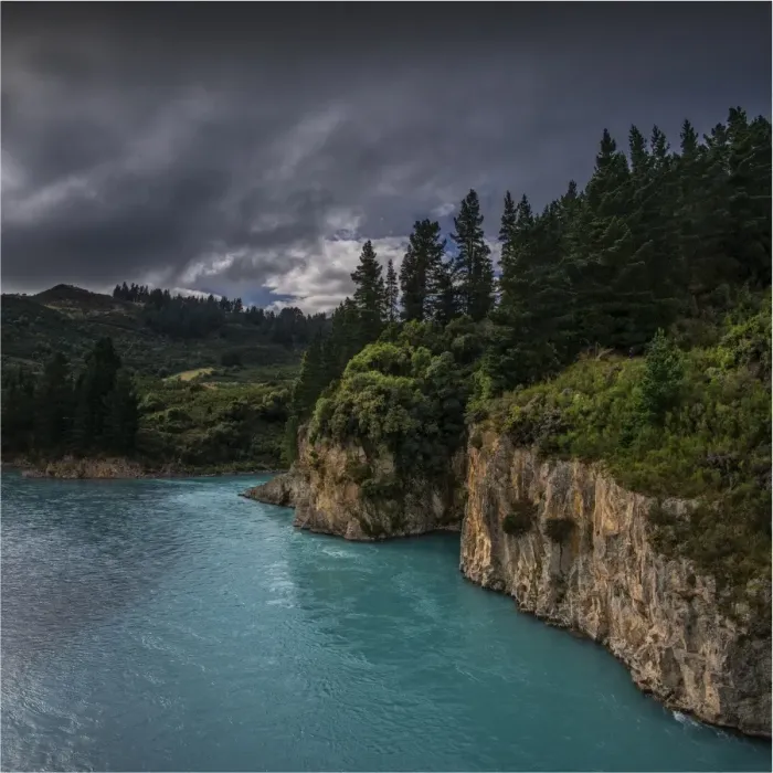 Framed Print : Opuha river Canyon, South Island, New Zealand