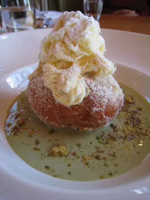Framed Print : Orange and olive oil doughnut