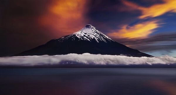 Osorno Volcano From Llanquihue Lake, Los Lagos Region, Patagonia, Chile, South America