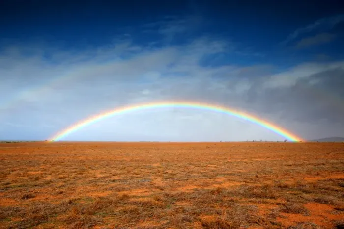 Framed Print : Outback rainbow