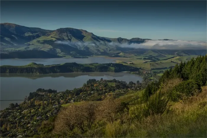 Framed Print : An overview of Lyttelton Harbour, just outside the city of Christchurch, south island, New Zealand Framed Print : An overview of Lyttelton Harbour, just outside the city of Christchurch, south island, New Zealand