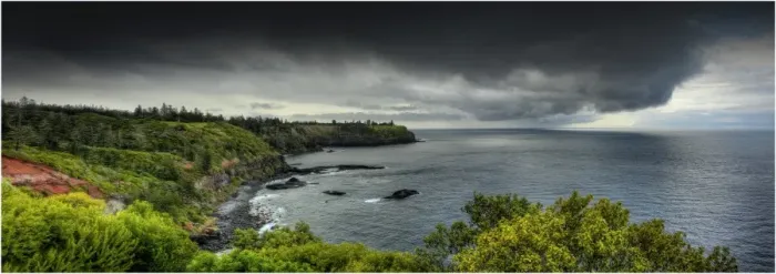 Framed Print : Pacific storm, Duncombe bay, Norfolk Island Framed Print : Pacific storm, Duncombe bay, Norfolk Island