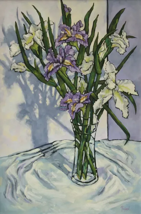 Framed Print : Paining of Irises