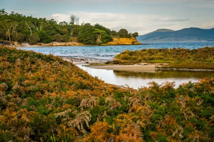 Framed Print : Painted Cliffs of Maria Island, Tasmania