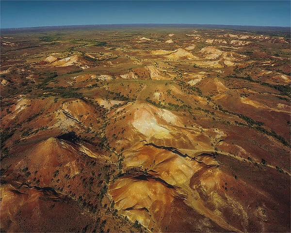 The Painted hills, an area of outstanding natural beauty in the arid region of Anna Creek, outback South Australia