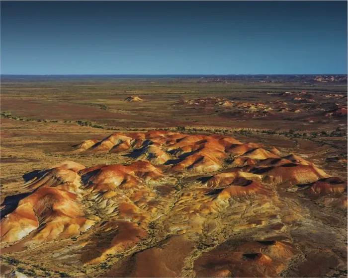 Framed Print : The Painted hills, an area of outstanding natural beauty in the arid region of Anna Creek, outback South Australia Framed Print : The Painted hills, an area of outstanding natural beauty in the arid region of Anna Creek, outback South Australia