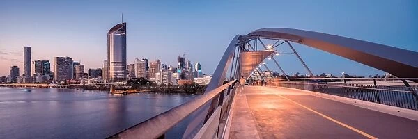 Panorama from the Goodwill Bridge, Brisbane