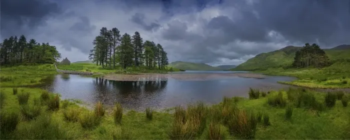 Framed Print : Panorama of Loch Ba