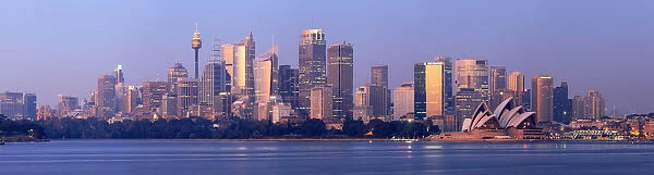 Panorama of Sydney Skyline at Sunset