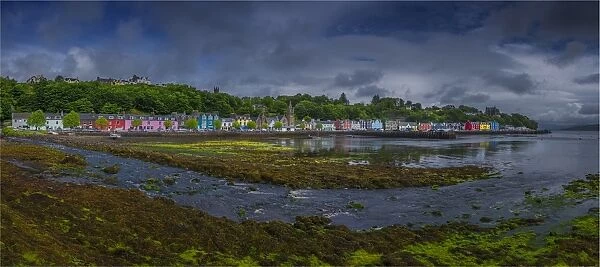 A panorama of the village of Tobermory, Isle of Mull, Inner Hebrides, Scotland