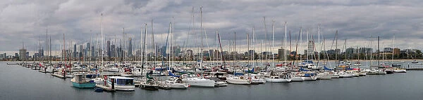 Panoramic view of St Kilda Pier Melbourne