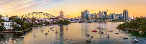 Panoramic view of Sydney Central Business District, Australia