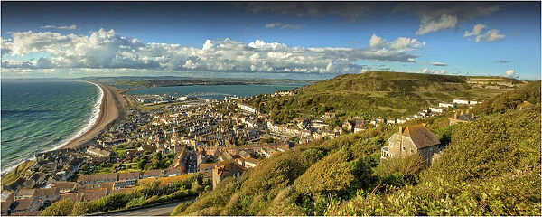 Panoramic view of Weymouth, Dorset, England, United Kingdom