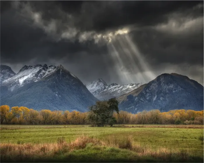 Framed Print : Paradise Valley, Glenorchy, South Island, New Zealand Framed Print : Paradise Valley, Glenorchy, South Island, New Zealand