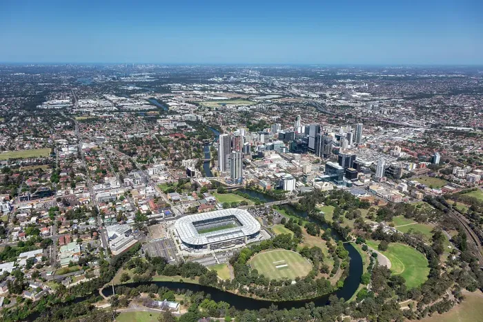 Framed Print : Parramatta aerial view Framed Print : Parramatta aerial view