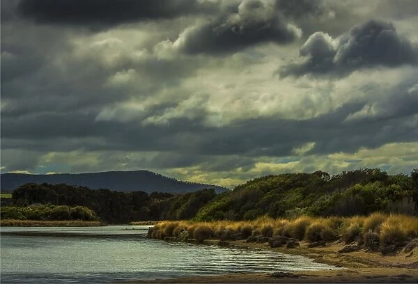 Pats river estuary, near Whitemark, Flinders Island, Bass Strait, Tasmania
