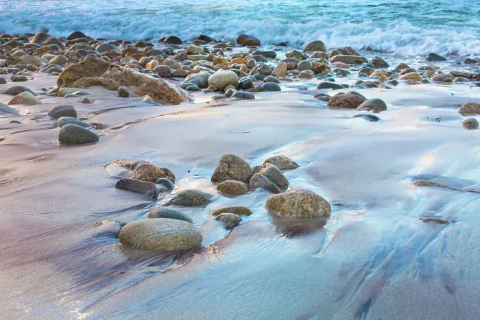 Framed Print : Pebble beach Framed Print : Pebble beach