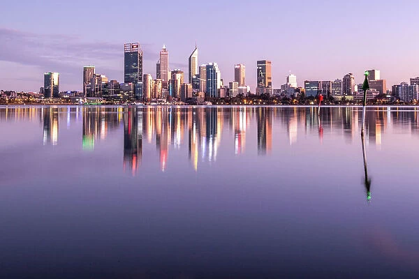 Perth city at sunrise