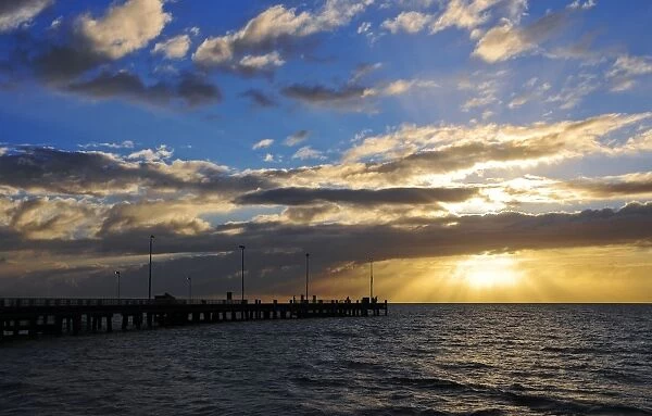 Pier at sunrise
