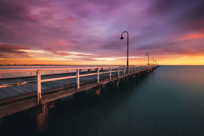 Framed Print : Pier at Sunset Framed Print : Pier at Sunset