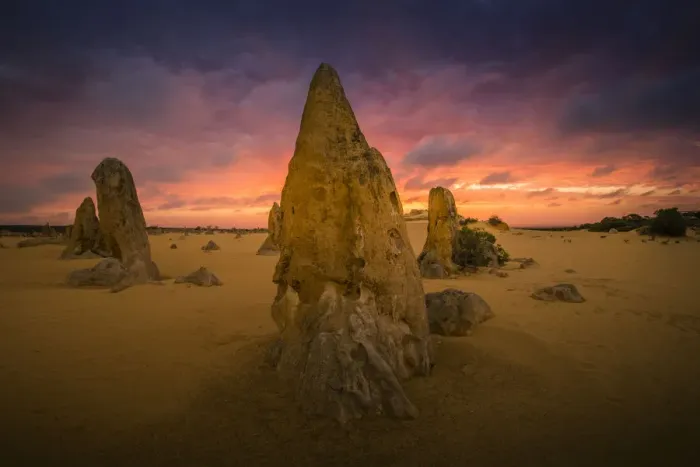Framed Print : The Pinnacles Desert Of Nambung National Park, Western Australia, Australia Framed Print : The Pinnacles Desert Of Nambung National Park, Western Australia, Australia